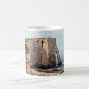 Gustave Courbet - Cliffs at Etretat after Storm Coffee Mug