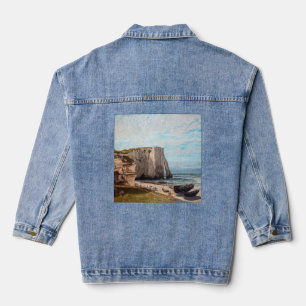 Gustave Courbet - Cliffs at Etretat after Storm Denim Jacket