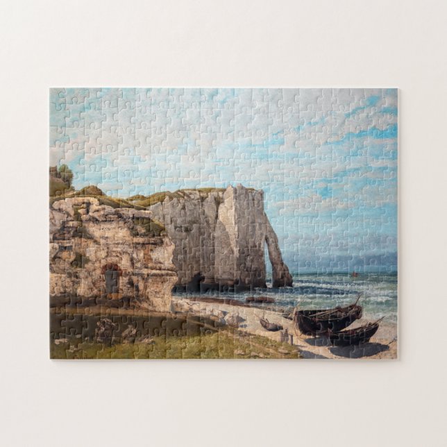 Gustave Courbet - Cliffs at Etretat after Storm Jigsaw Puzzle (Horizontal)