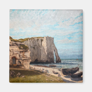 Gustave Courbet - Cliffs at Etretat after storm Magnet