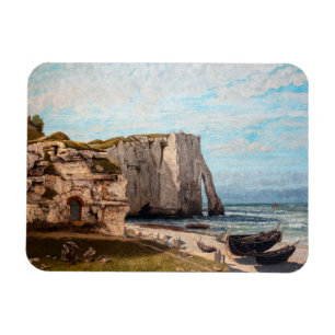 Gustave Courbet - Cliffs at Etretat after storm Magnet