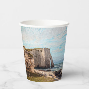 Gustave Courbet - Cliffs at Etretat after Storm Paper Cups