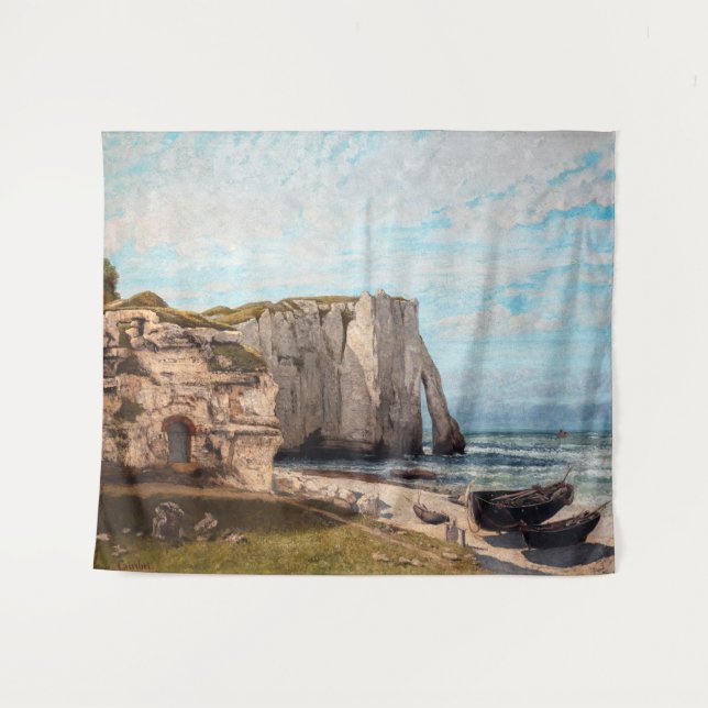 Gustave Courbet - Cliffs at Etretat after Storm Tapestry (Front (Horizontal))