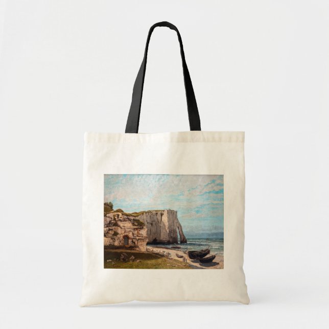 Gustave Courbet - Cliffs at Etretat after Storm Tote Bag (Front)