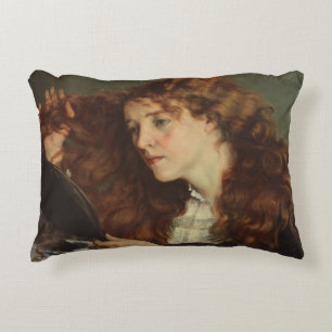 Gustave Courbet - Jo, the Beautiful Irish Girl Decorative Cushion