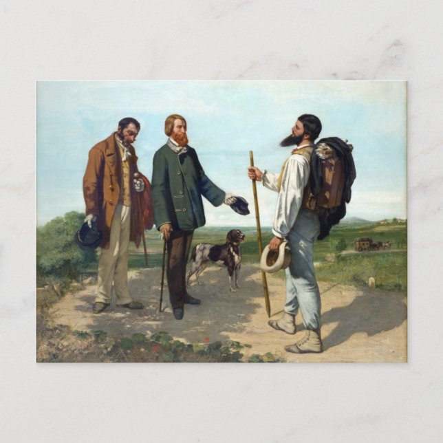 Gustave Courbet Painting Postcard (Front)