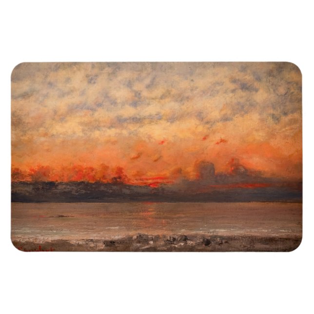 Gustave Courbet - Sunset Magnet (Horizontal)