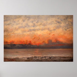Gustave Courbet - Sunset Poster