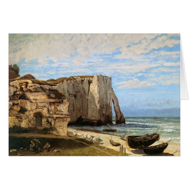 Gustave Courbet- The Cliffs at Etretat (Front Horizontal)