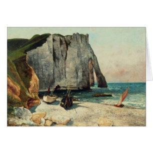 Gustave Courbet   The Cliffs of Etretat, the Port 