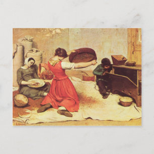 Gustave Courbet - The grain sifters Postcard