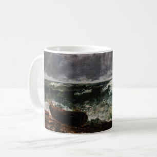 Gustave Courbet - The Stormy Sea / The Wave Coffee Mug