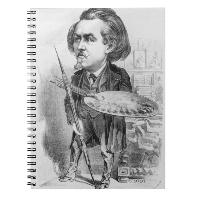 Gustave Dore (1832-83), caricature from 'Le Boulev Notebook (Front)
