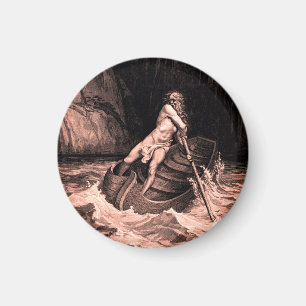 Gustave Doré - Caron Rowing/Dante’s Inferno Magnet