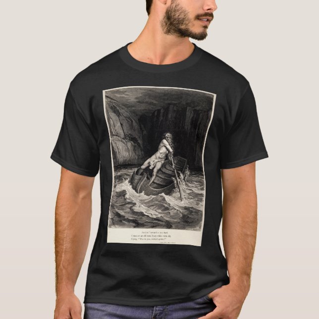 Gustave Doré - Caron Rowing/Dante’s Inferno T-Shirt (Front)