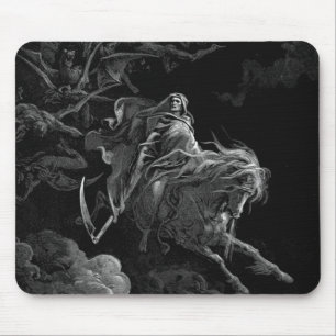 Gustave Dore - Death On The Pale Horse Mouse Mat