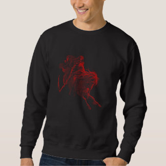 Gustave Dore Death on the White Horse Black Metal  Sweatshirt