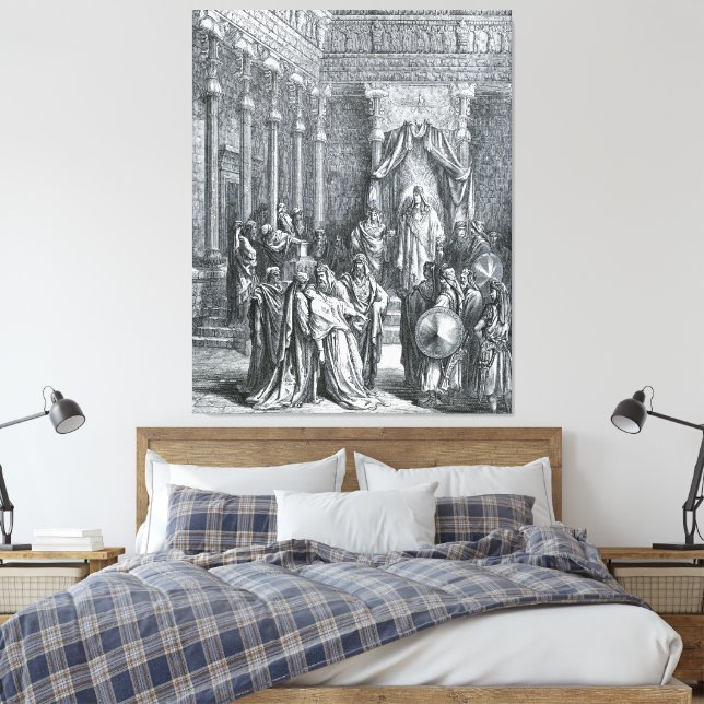 Gustave Doré - Esther Before the King Canvas Print (Insitu(Bedroom))