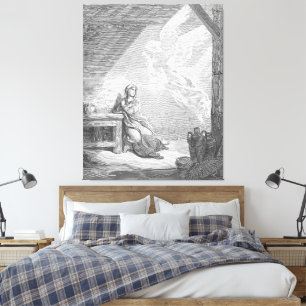 Gustave Doré - Luke 1 - The Annunciation Canvas Print