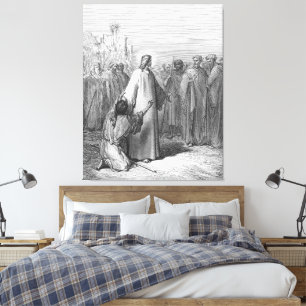 Gustave Doré - Luke 4B Jesus Heals a Demoniac Canvas Print