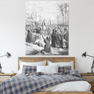 Gustave Doré - Matt 21 Jesus Enters Into Jerusalem Canvas Print