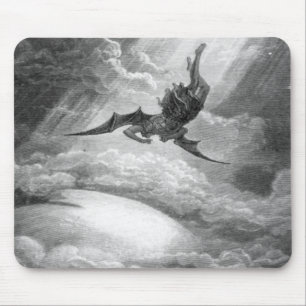 Gustave Dore Satan From Paradise Lost By John Milt Mouse Mat