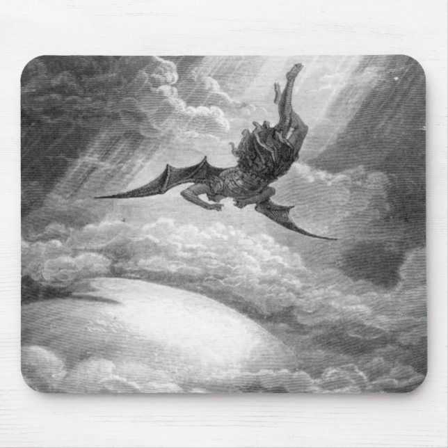 Gustave Dore Satan From Paradise Lost By John Milt Mouse Mat (Front)