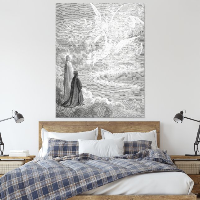 Gustave Doré - The Blessed Canvas Print (Insitu(Bedroom))