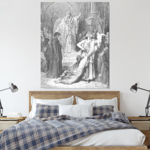 Gustave Doré - The Judgment of Solomon Canvas Print