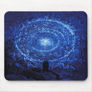 Gustave Dore The White Rose (blue) Mouse Pad