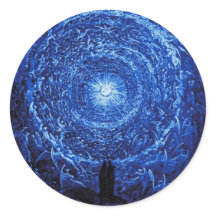 Gustave Dore The White Rose (blue) Stickers