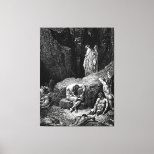 Gustave Doré - Virgil Reproaches Dante Canvas Print