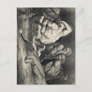 Gustave Doré's The Titans Postcard