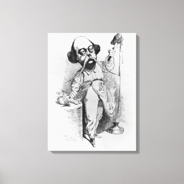 Gustave Flaubert  Dissecting Madame Bovary Canvas Print (Front)