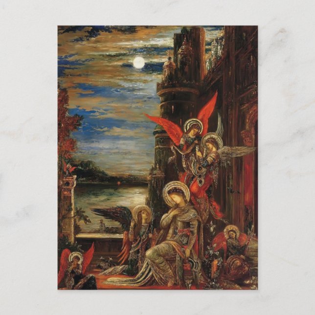 Gustave Moreau- St. Cecilia Postcard (Front)