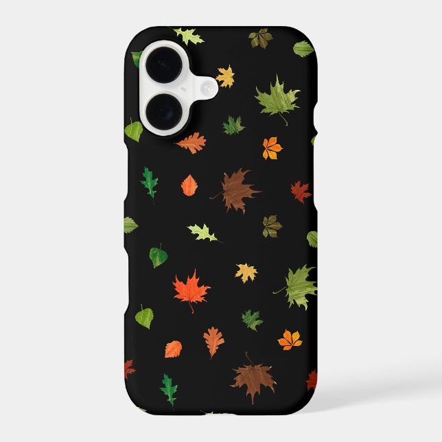 Gusty Autumn Days Leaves Pattern (Back)