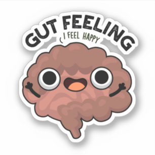 Gut Feeling Funny Anatomy Intestine Pun 