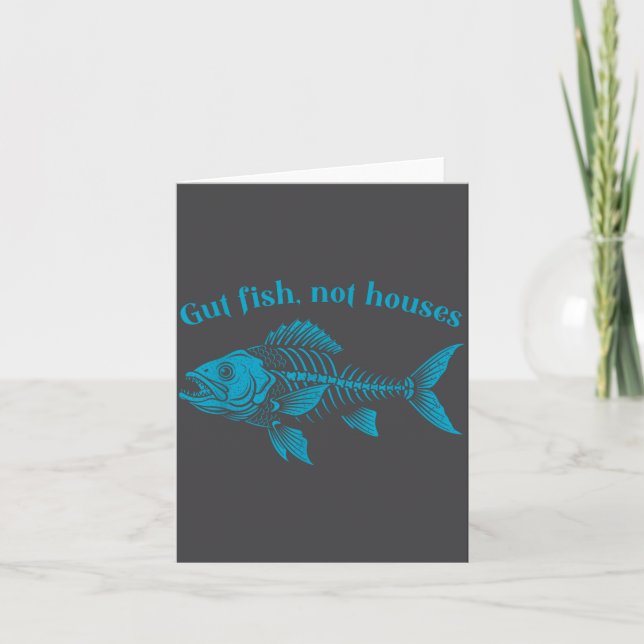 Gut Fish Not Houses, Coastal Conservation Ocean Lo Card (Front)