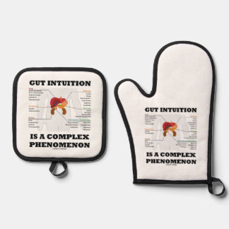 Gut Intuition Is A Complex Phenomenon Endocrine Oven Mitt & Pot Holder Set