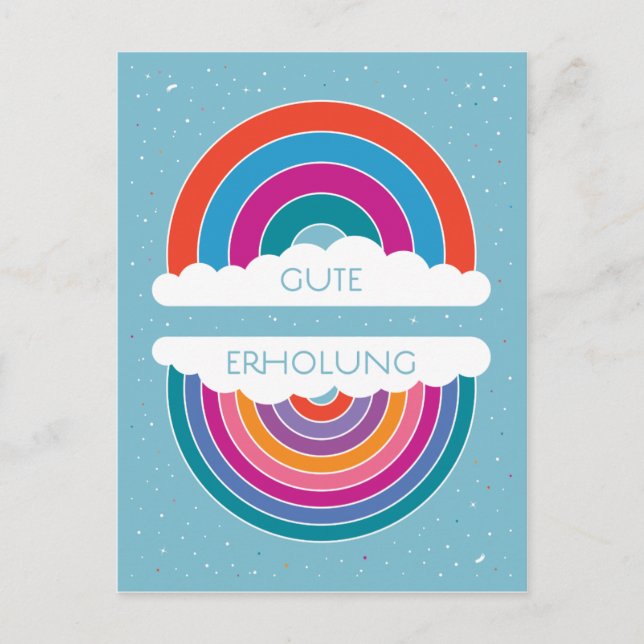 Gute Erholung Postcard (Front)