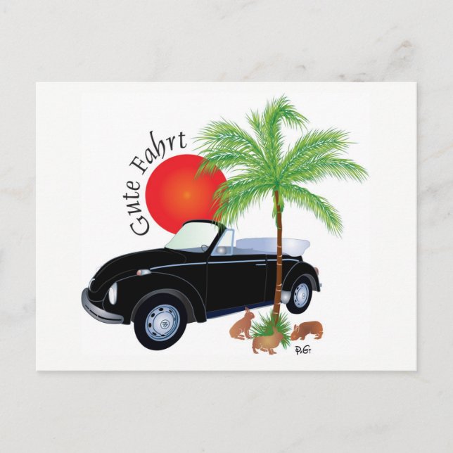 Gute Fahrt Postkarte Postcard (Front)