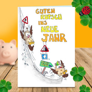 GUTEN RUTSCH Greeting card by Nicole Janes