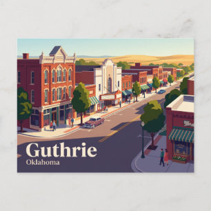 Guthrie, Oklahoma, USA Postcard