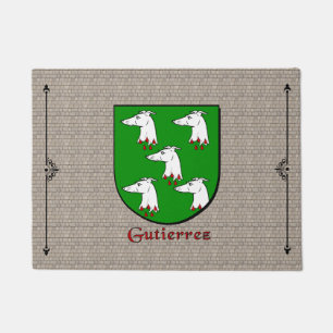 Gutierrez Historical Shield on Cobblestone Doormat