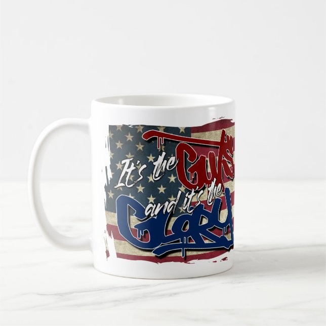 Guts and Glory Coffee Mug (Left)