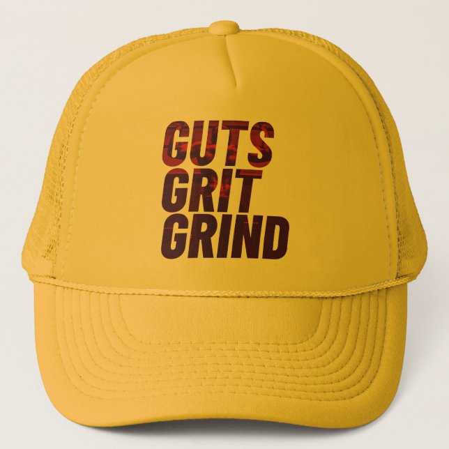 Guts, Grit, Grind Cap (Front)