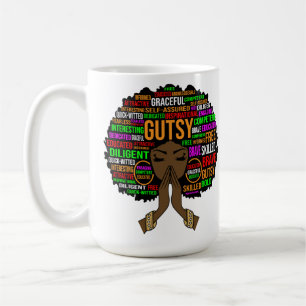 Gutsy black mum Christian ma woman melanin mother Coffee Mug