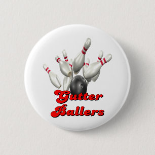 Gutter Ballers 6 Cm Round Badge