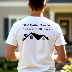 Gutter Cleaning Crew Business Logo Work Shirts