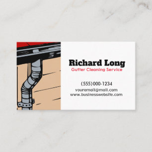 Gutter Cleaning Service Business Card